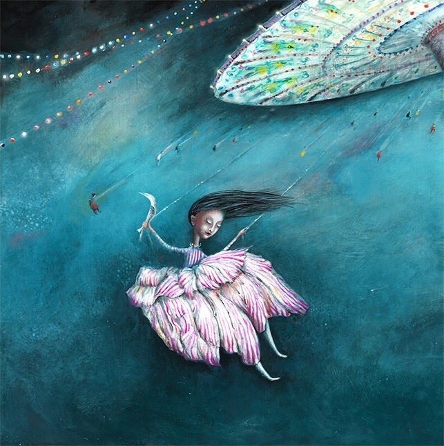 © Эмилия Шеламова. Счастливый билет. Темпера. Дерево.