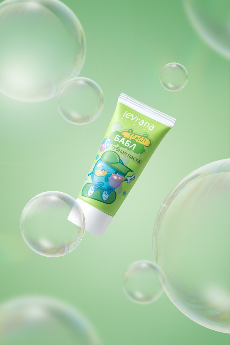Натуральная детская зубная паста «Трабл Бабл»