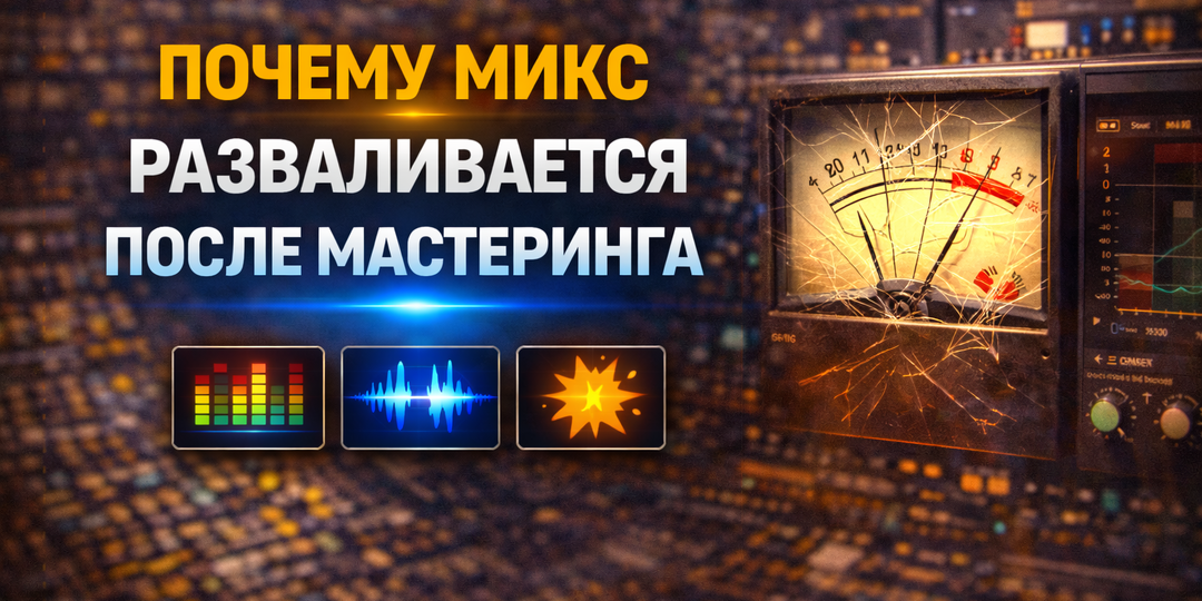 Почему микс разваливается после мастеринга