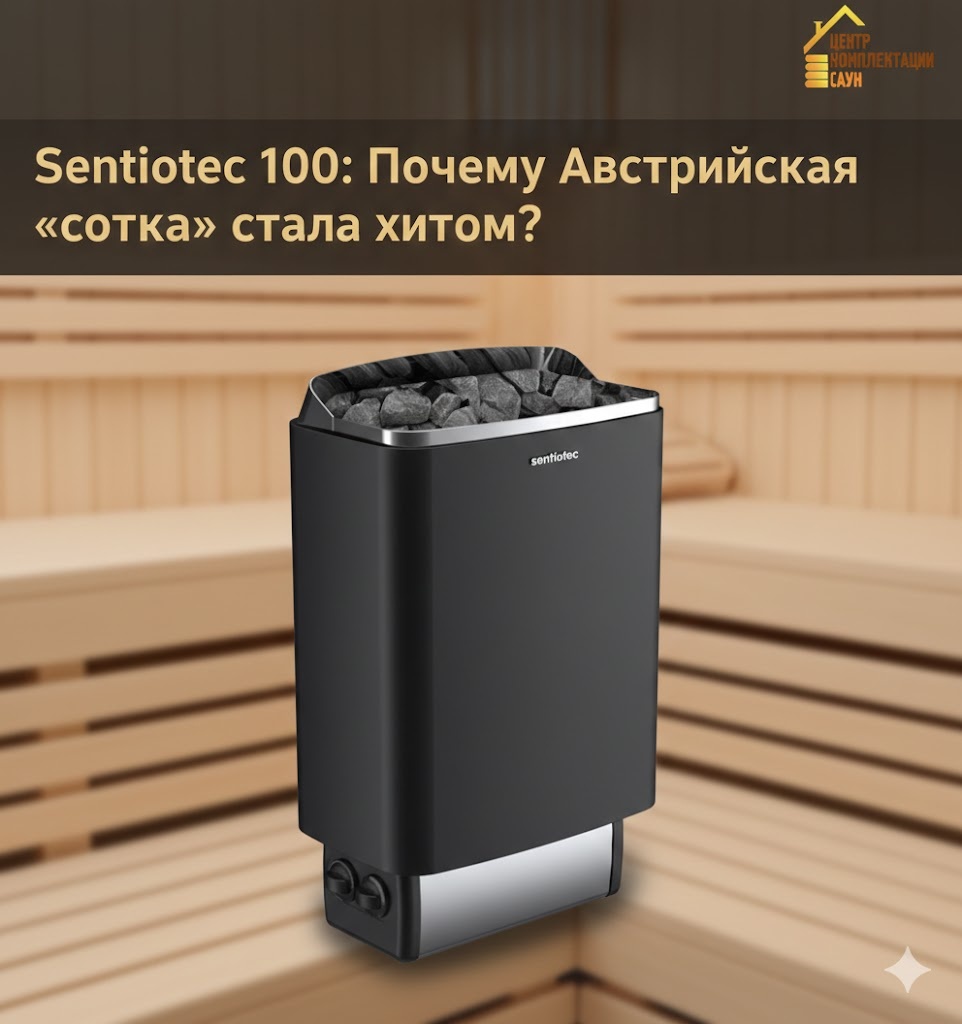 Каменка со встроенным пультом управления.