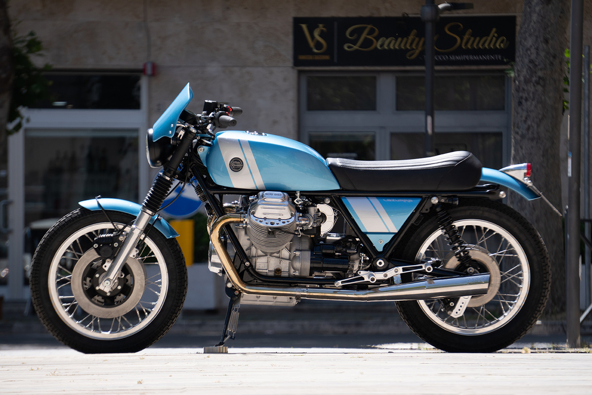LAZURRA: Moto Guzzi SP1000 от Officine Rossopuro