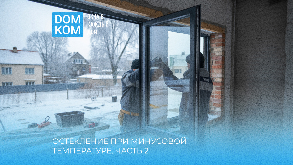 Остекление при минусовой температуре: можно ли устанавливать окна зимой