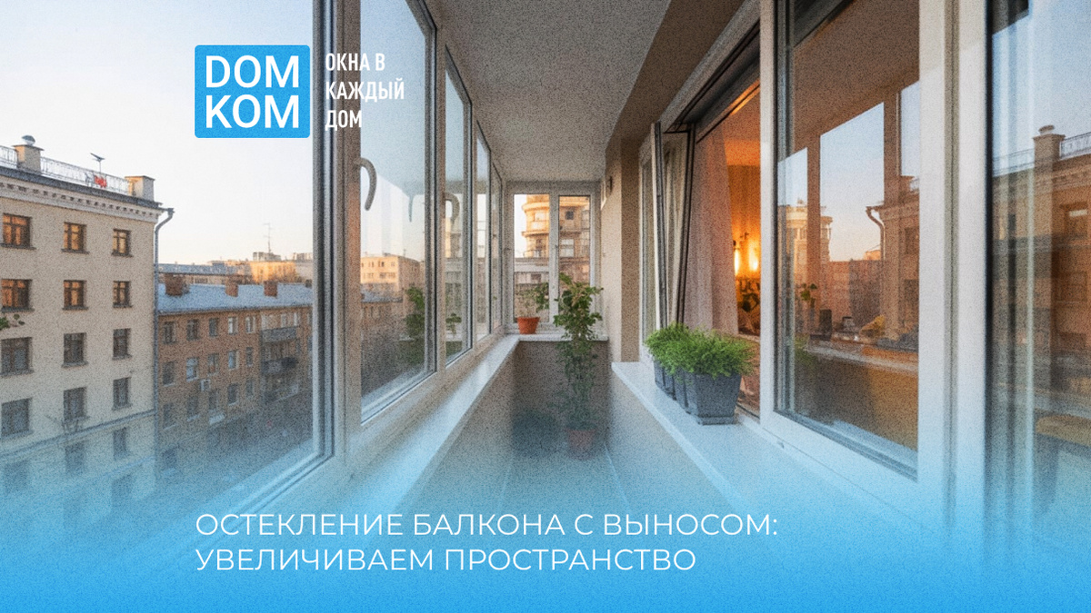 Остекление балкона с выносом: увеличиваем пространство своими руками или с помощью профессионалов