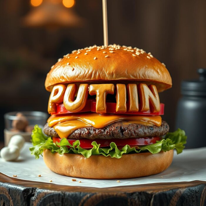 Бургер, названный в честь президента России, стоил сотруднице ресторана работы / изображение сгенерировано нейросетью flyvi.io 