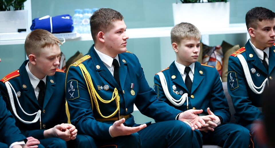    Встреча Губернатора Подмосковья с ребятами из кадетской школы «Корабелы Прионежья» / Медиасток.рф