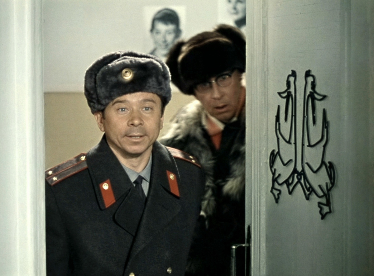 Кадр из фильма «Джентльмены удачи», производство киностудии «Мосфильм», ТО «Время», режиссёр Александр Серый, 1971 г.