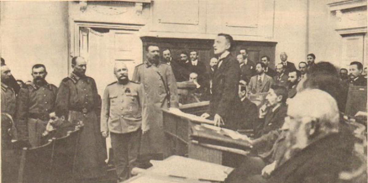 Заселение временного правительства в Государственной думе