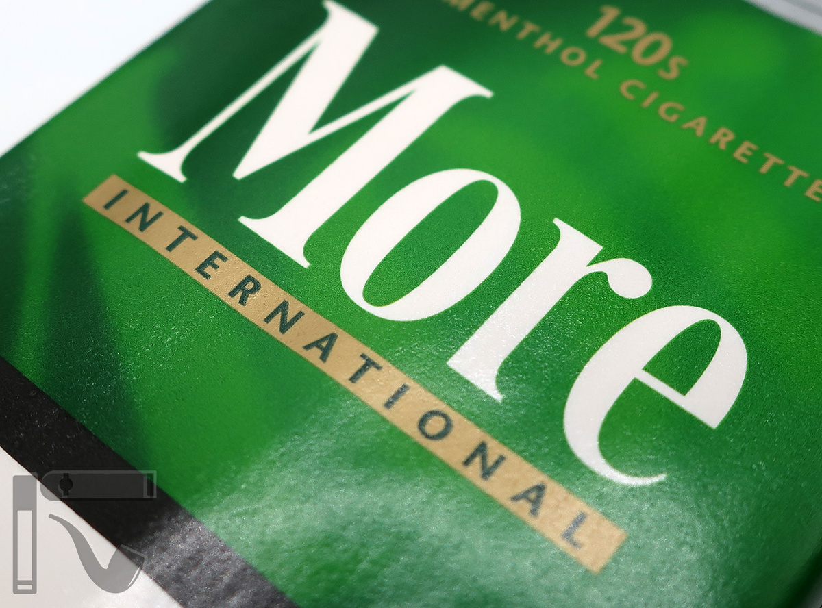 Сигареты More International Menthol. Фото: © канал "Уголок Курильщика"