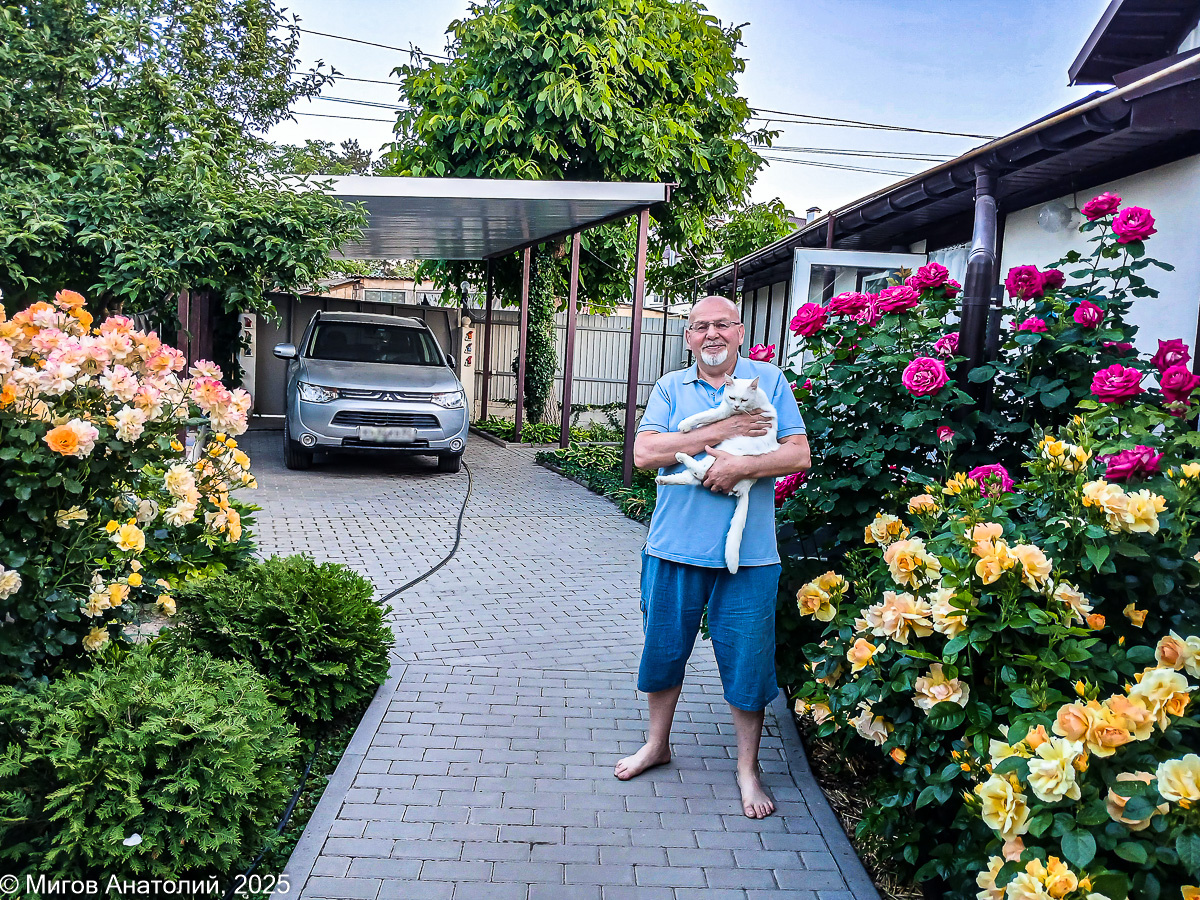 Ещё в Петербурге в голове появилась картинка: уютный домик и двор весь в зелени и цветах. Затем это стало целью. А затем эта цель была материализована в Крыму.