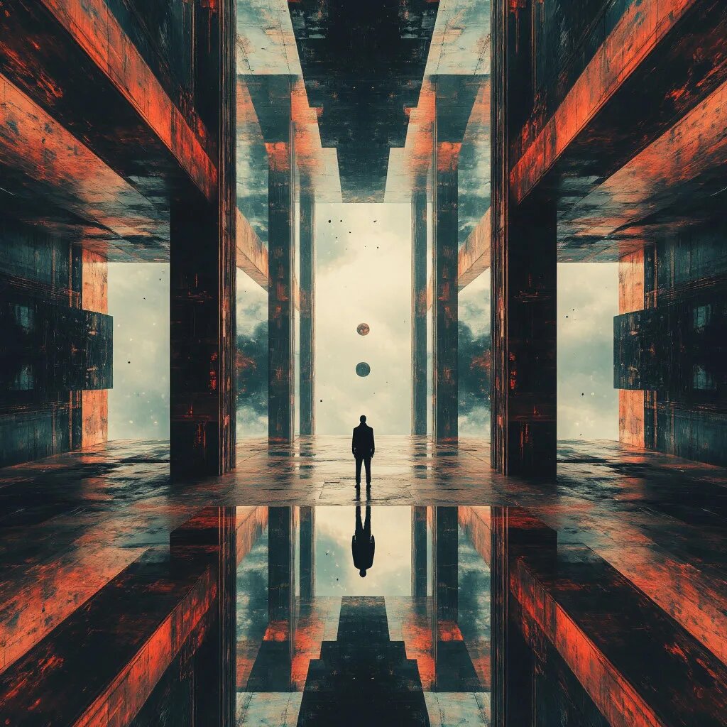 Антимир. Иллюстрация сгенерирована нейросетью