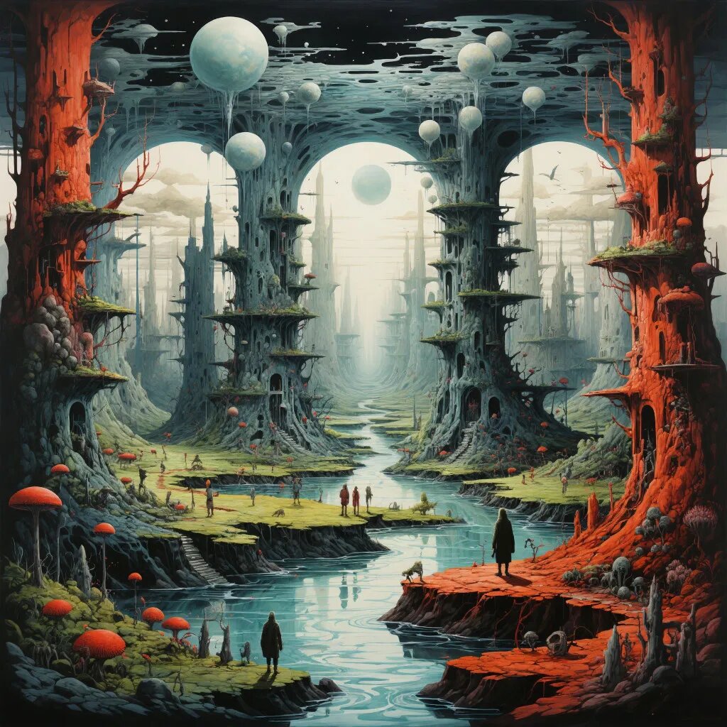 Антимир. Иллюстрация сгенерирована нейросетью