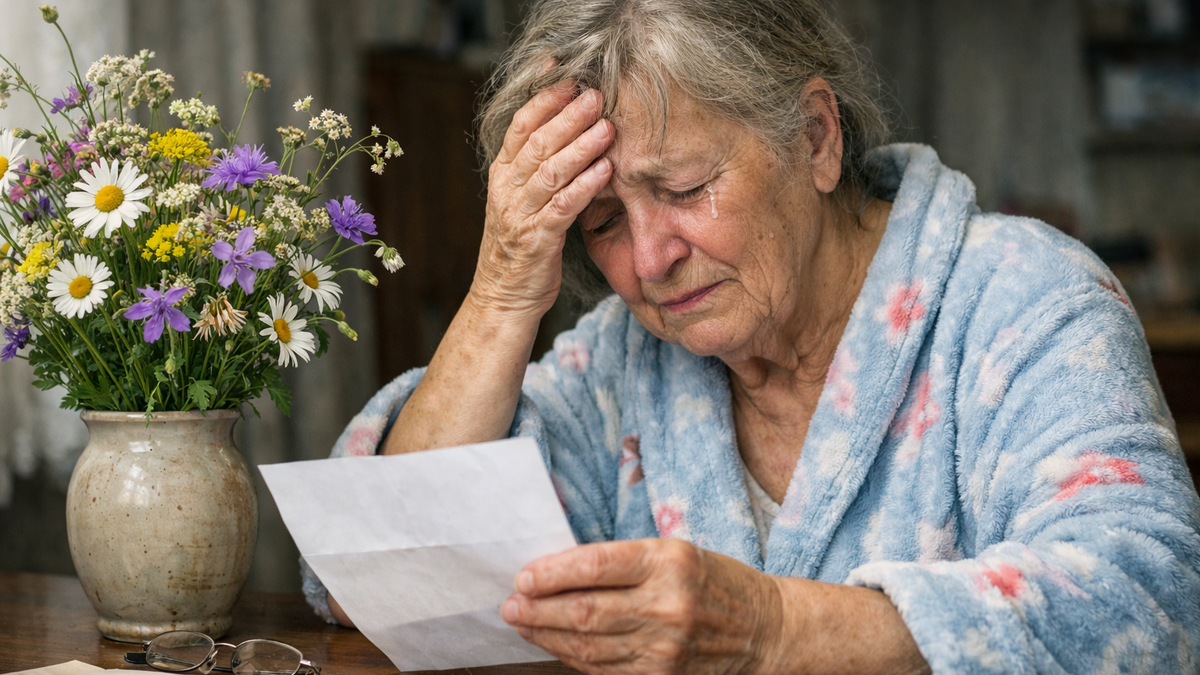     Мать сидела за столом и плакала. Наконец она решила рассказать о своем горе. Фото: ChatGPT.