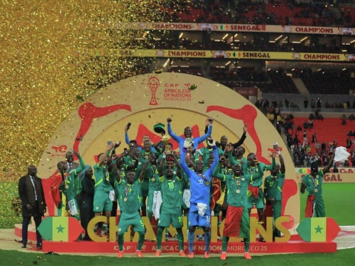    Сборная Сенегала с Кубком Африки | © Соцсети сенегальской сборной