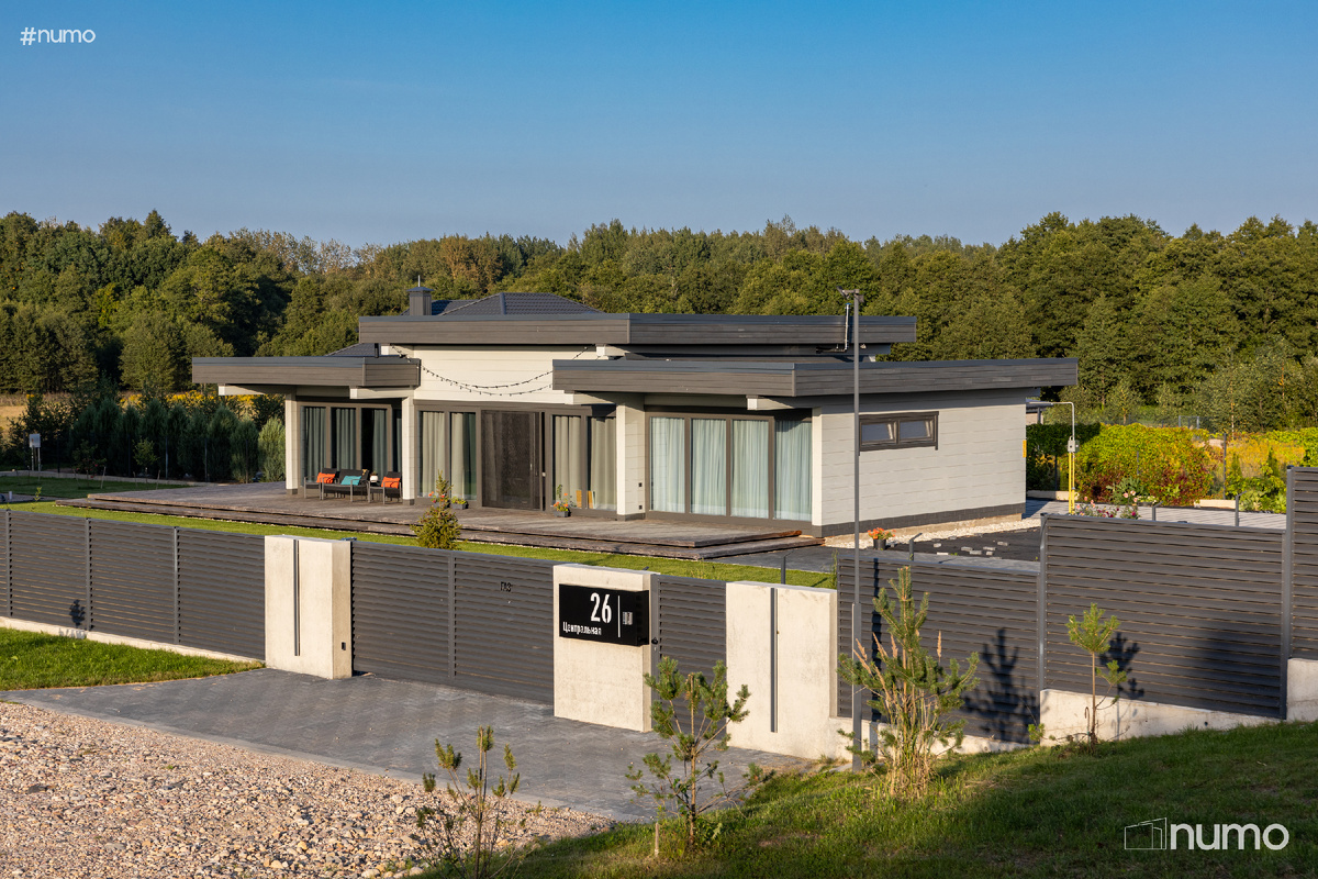 Модель дома из клееного бруса COMO130m2