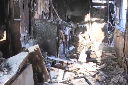     В Ачинске семья с двумя детьми лишилась всего из-за пожара