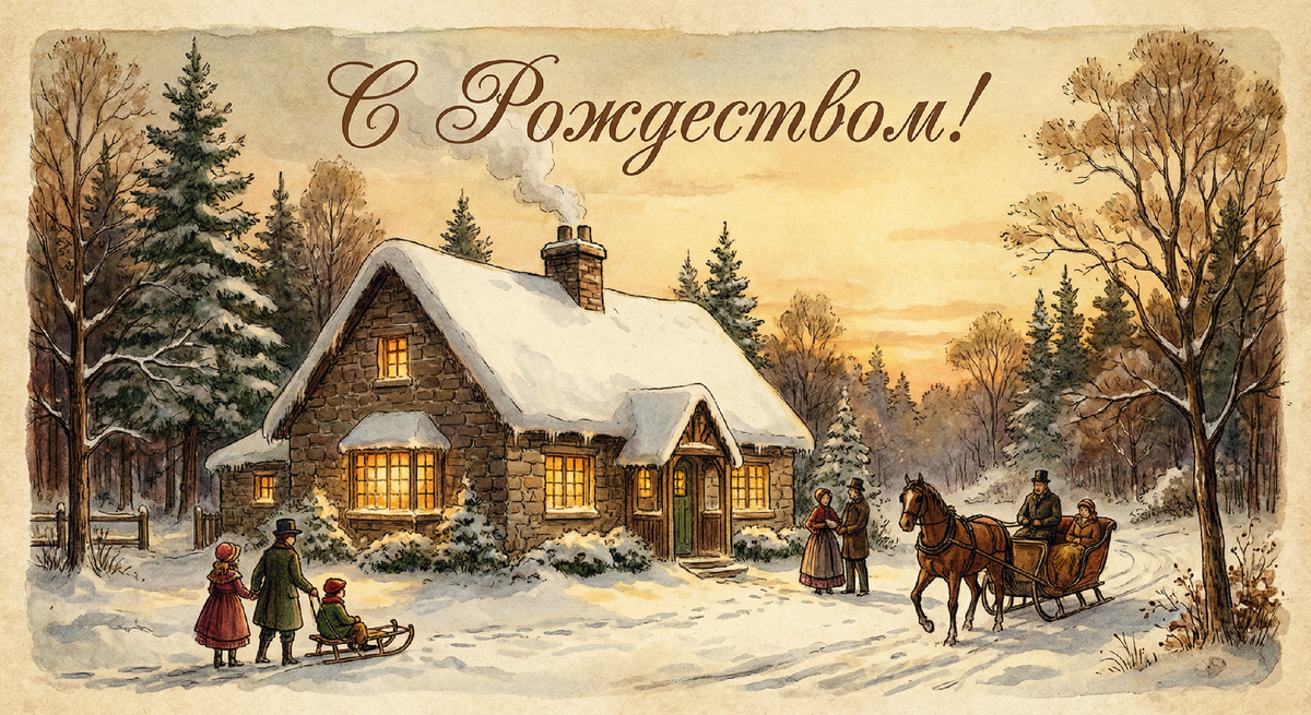 🎄 Рождественская открытка: как сгенерировать в нейросети и получить по-настоящему тёплый результат