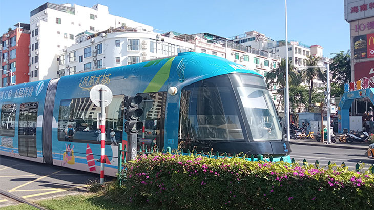 Трамвай в Санья.