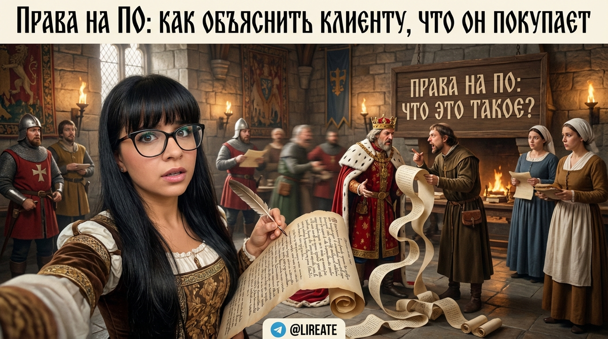    Как донести до клиента информацию о правах на ПО Лирейт