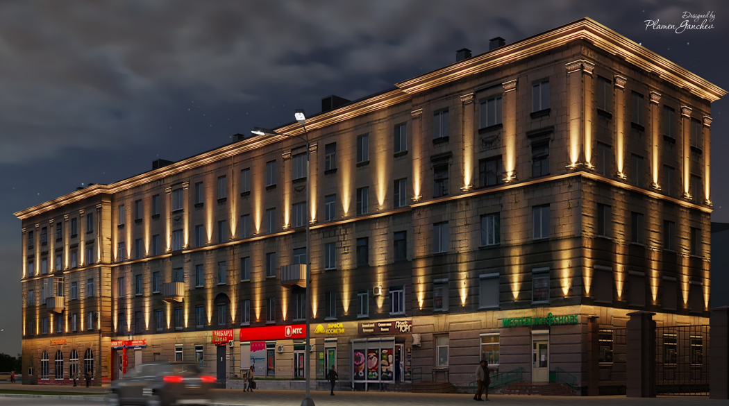 Садовая,2 / Эскиз: проектная документация ООО «ПК «ЛЭД Энерджи»