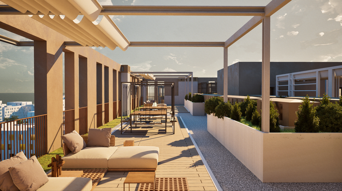 Крыша — как парк, только для своих.