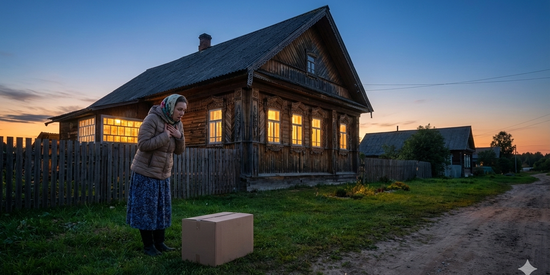 Женщина нашла коробку с ребёнком у своей калитки