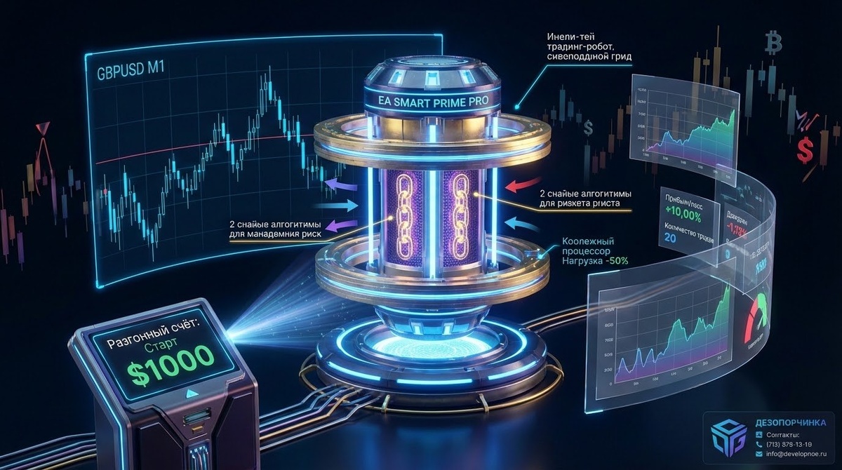 EA SMART PRIME PRO: 30-дневный стеклянный ящик. Публичный эксперимент с роботом на GBPUSD