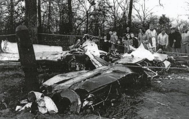 На месте падения P-51D