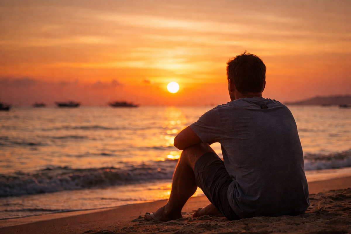 Иногда нужно уехать очень далеко, чтобы наконец остаться наедине с собой.