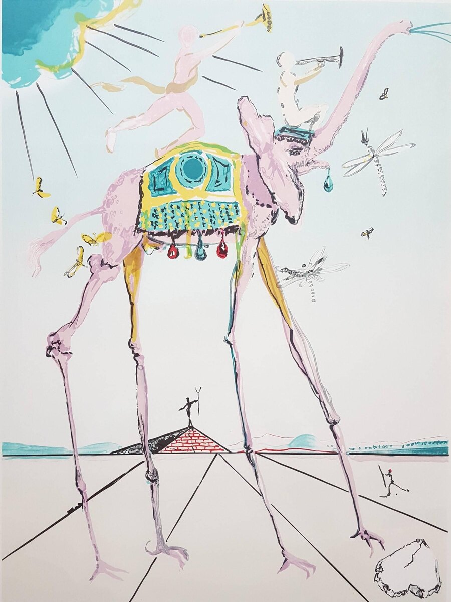 Сальвадор Дали. Небесный слон. 1979