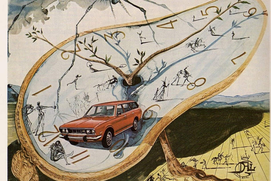 Сальвадор Дали. Реклама Datsun 610 Wagon. 1972