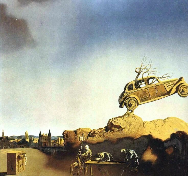 Сальвадор Дали. Призрак города Делфта. 1935-36