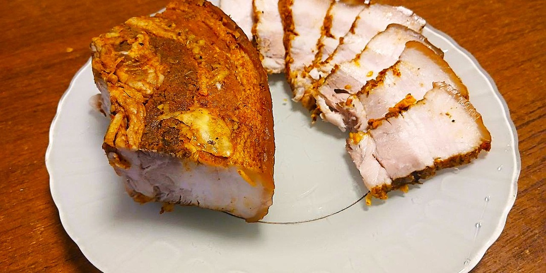 Домашняя свиная грудинка, как у бабушки.