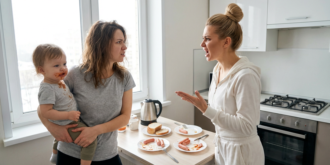 Сестра мужа пыталась учить меня воспитывать детей, не имея своих
