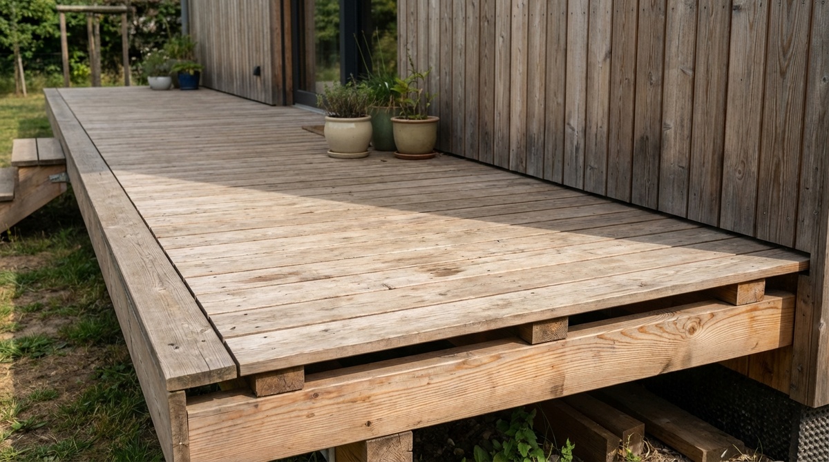 Деревянная терраса из террасной доски