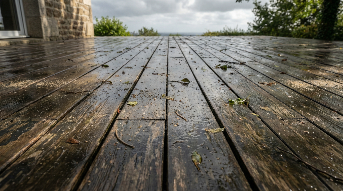 Влага солнце и износ террасы