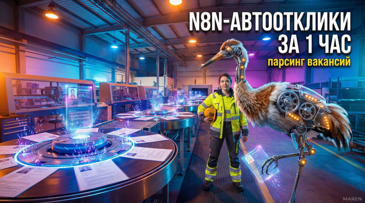    Как автоматизировать поиск вакансий и отклики через n8n | Автор: Марина Погодина Марина Погодина