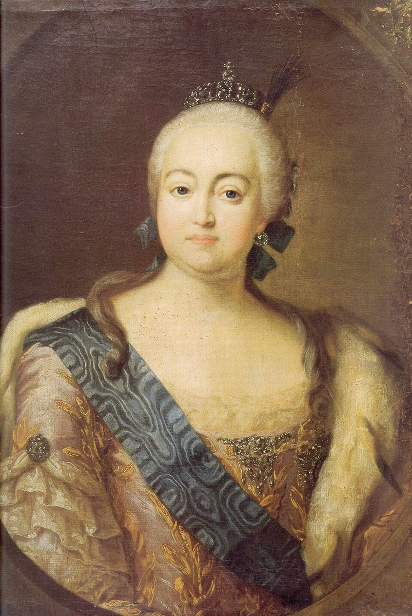 "Елизавета Российская" Л. Токе (1756)
