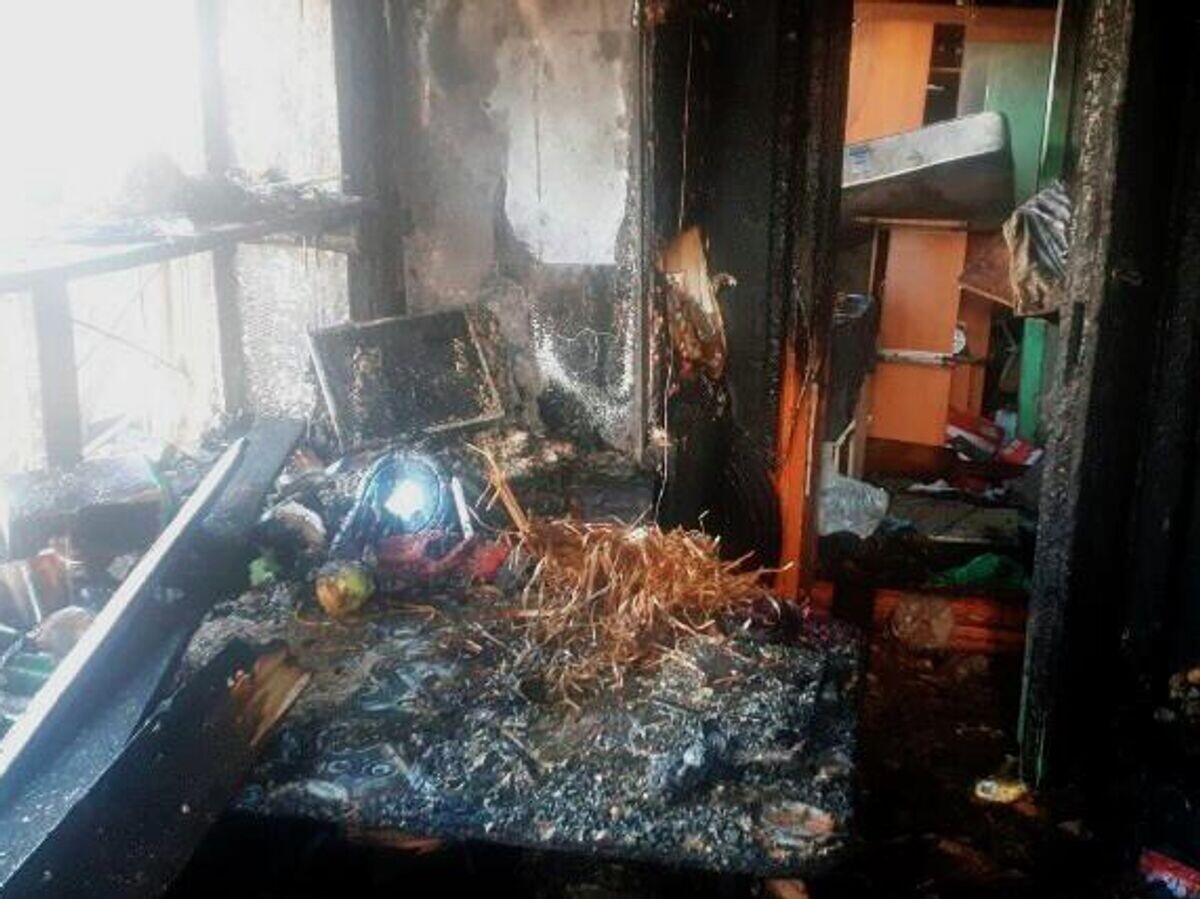    Пожар в десятиэтажном доме в Энгельсе, Саратовская область | © Фото : ГУ МЧС Россиипо Саратовской области