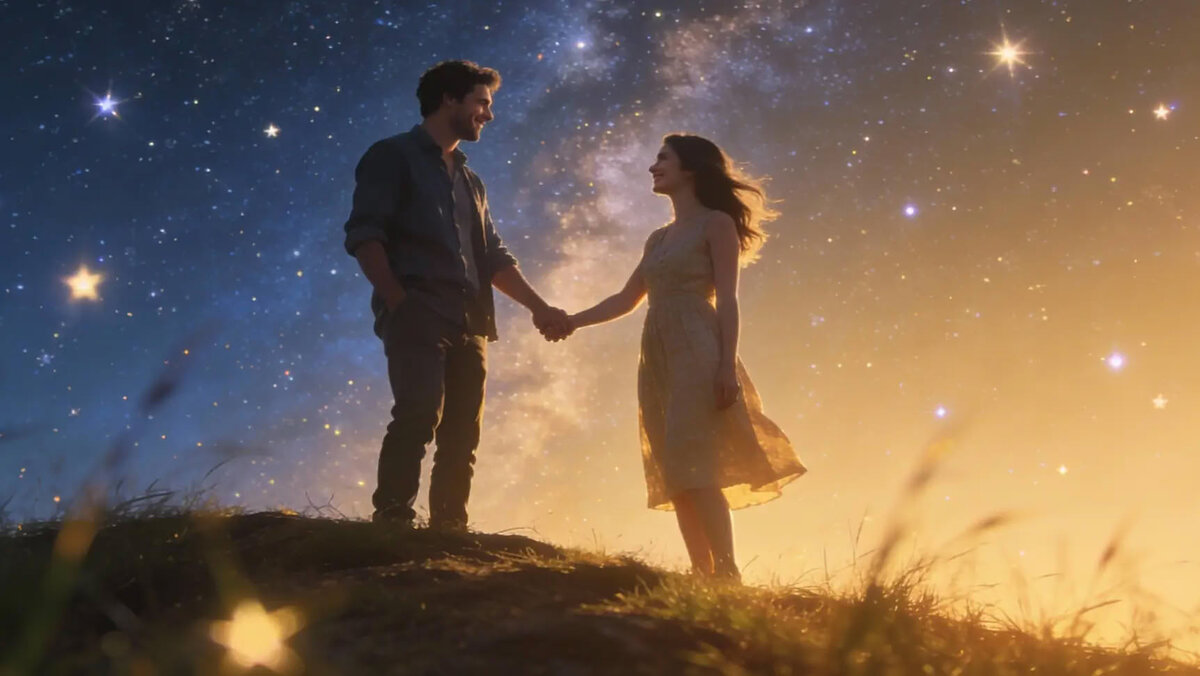 Танец свезд на небе и танец сердец на земле