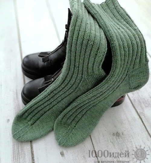 🧦 МК: Мужские носки на 5 спицах (Полное пошаговое руководство)