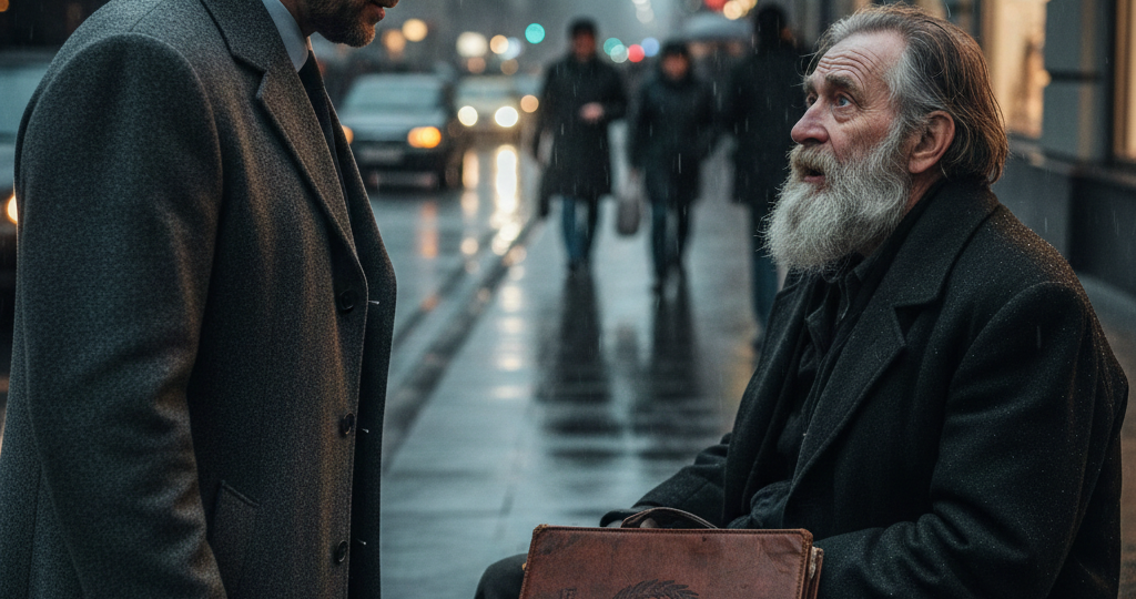 «Уйди, не порть фасад!»: Миллионер узнал в нищем старике директора, который 30 лет назад вышвырнул его на мороз