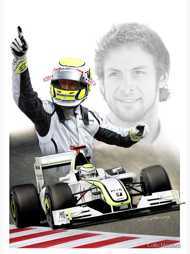 Дженсон Баттон в Brawn GP. Выступал за команду в 2009 году и в составе команды стал Чемпионом Мира в классе Формула 1 в 2009 году