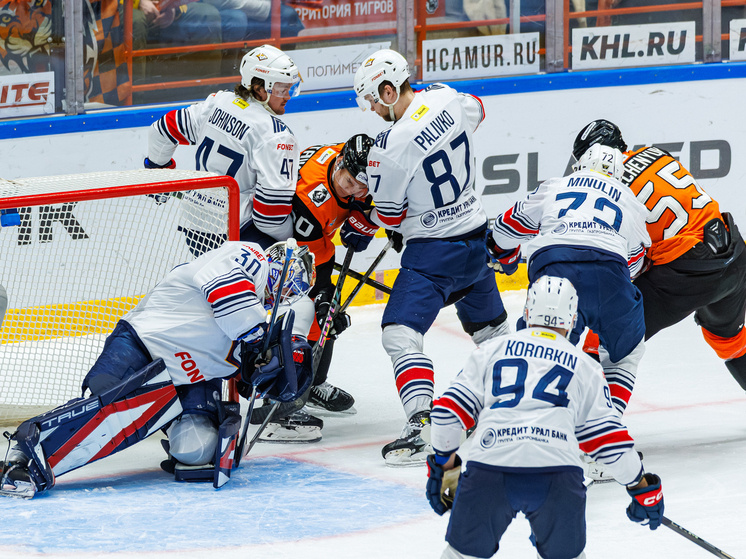    Едва не два: пять минут дотерпеть не смог «Амур» в Хабаровске, чтобы отпраздновать победу над «Металлургом». Фото: ХК "Амур"