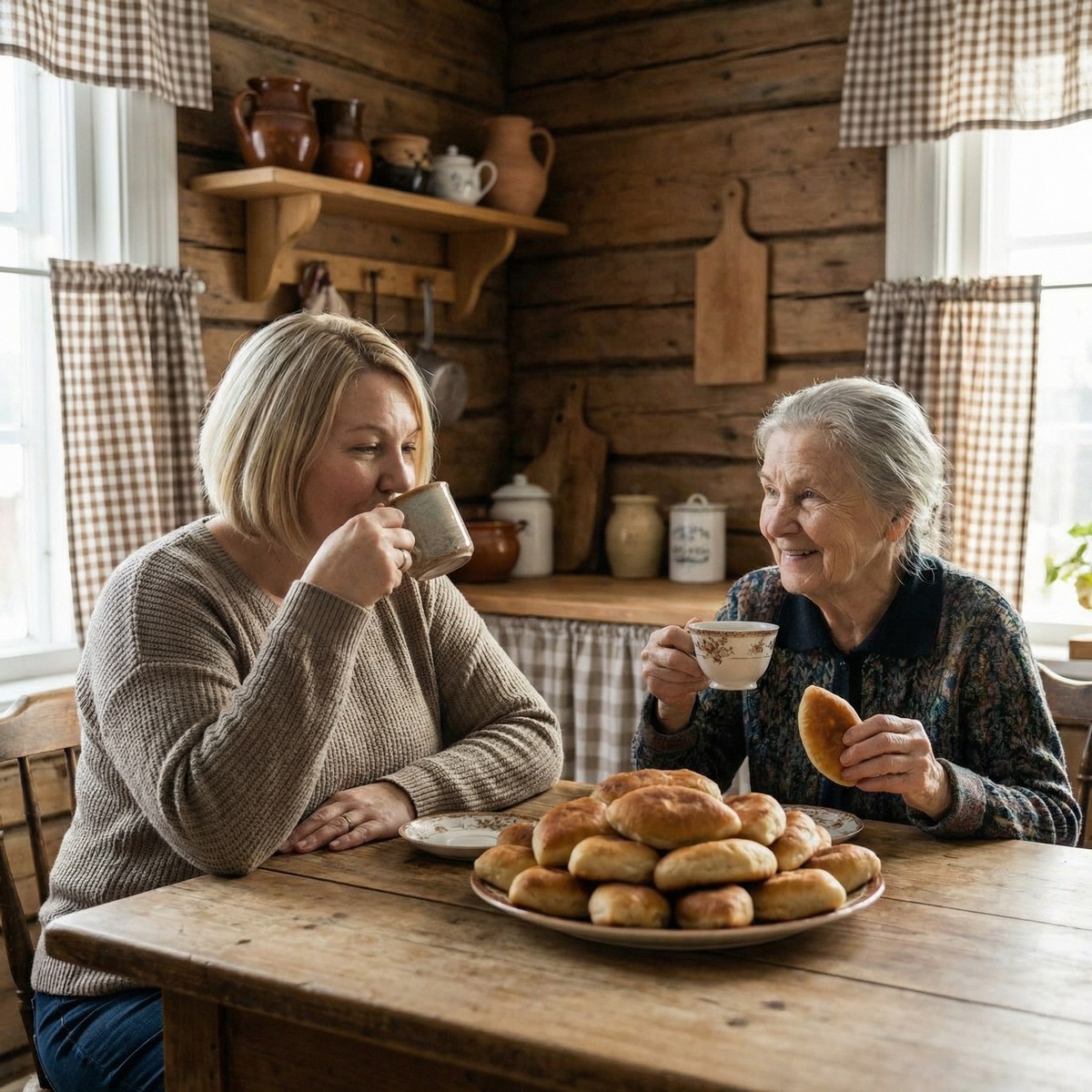 Ну хоть один. Ты же приехала.