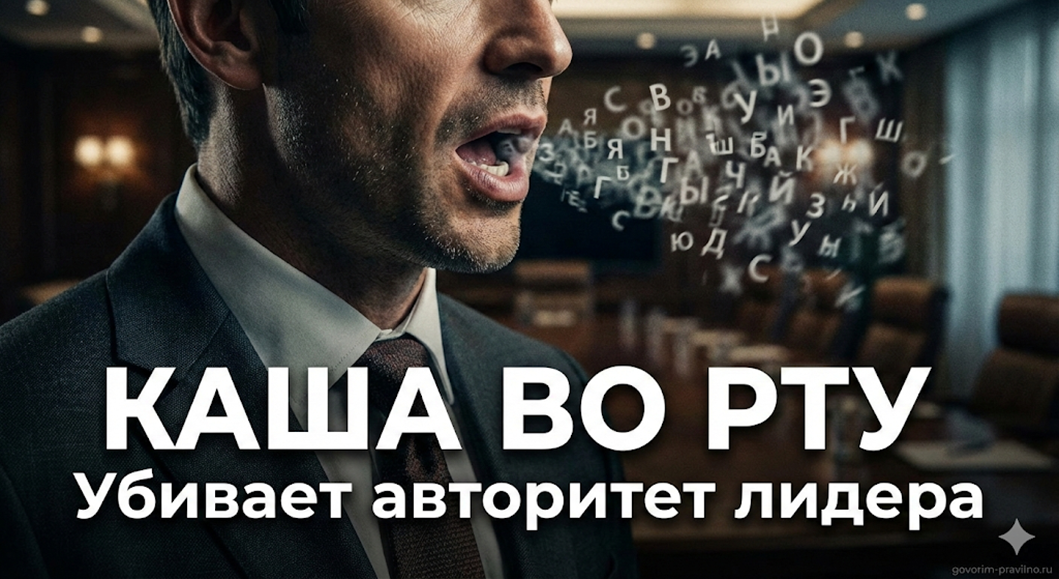 Каша во рту