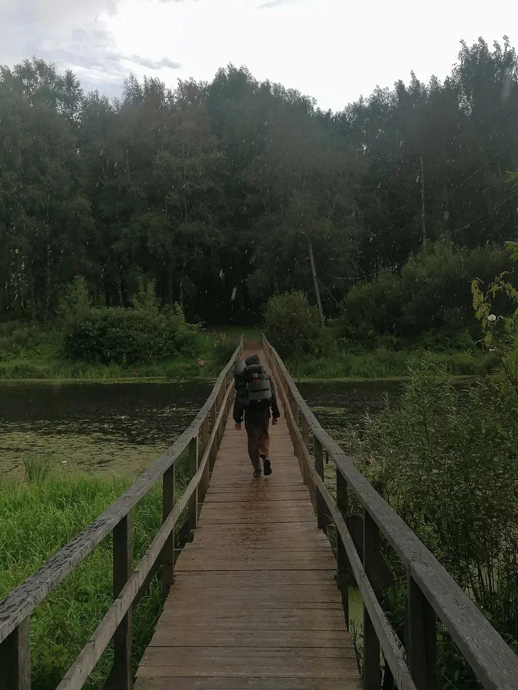 Мост через Остречину в Бежецке. Автор фотографий мой друг и товарищ Костя Троицкий.