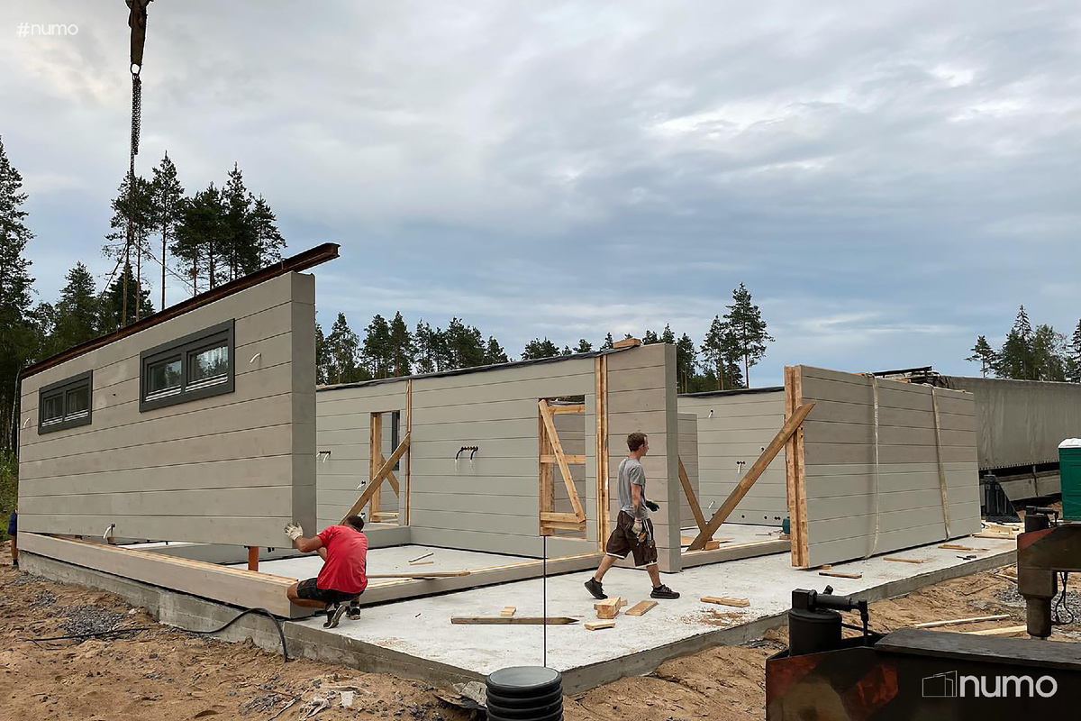 Строительство дома из клееного бруса