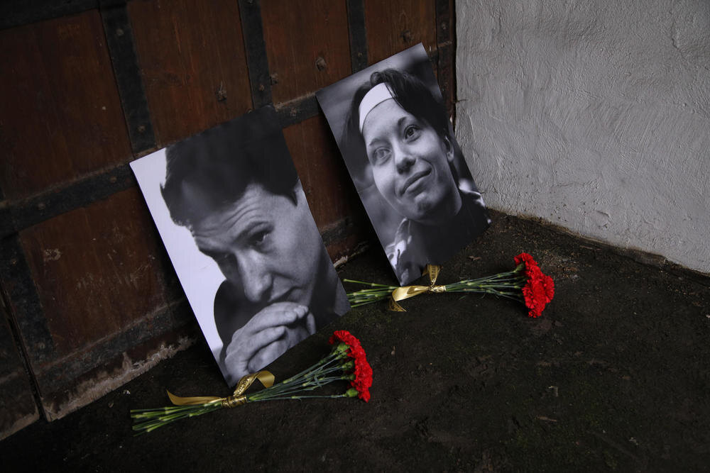 Портреты Станислава Маркелова и Анастасии Бабуровой. Фото: Московское «Яблоко»
