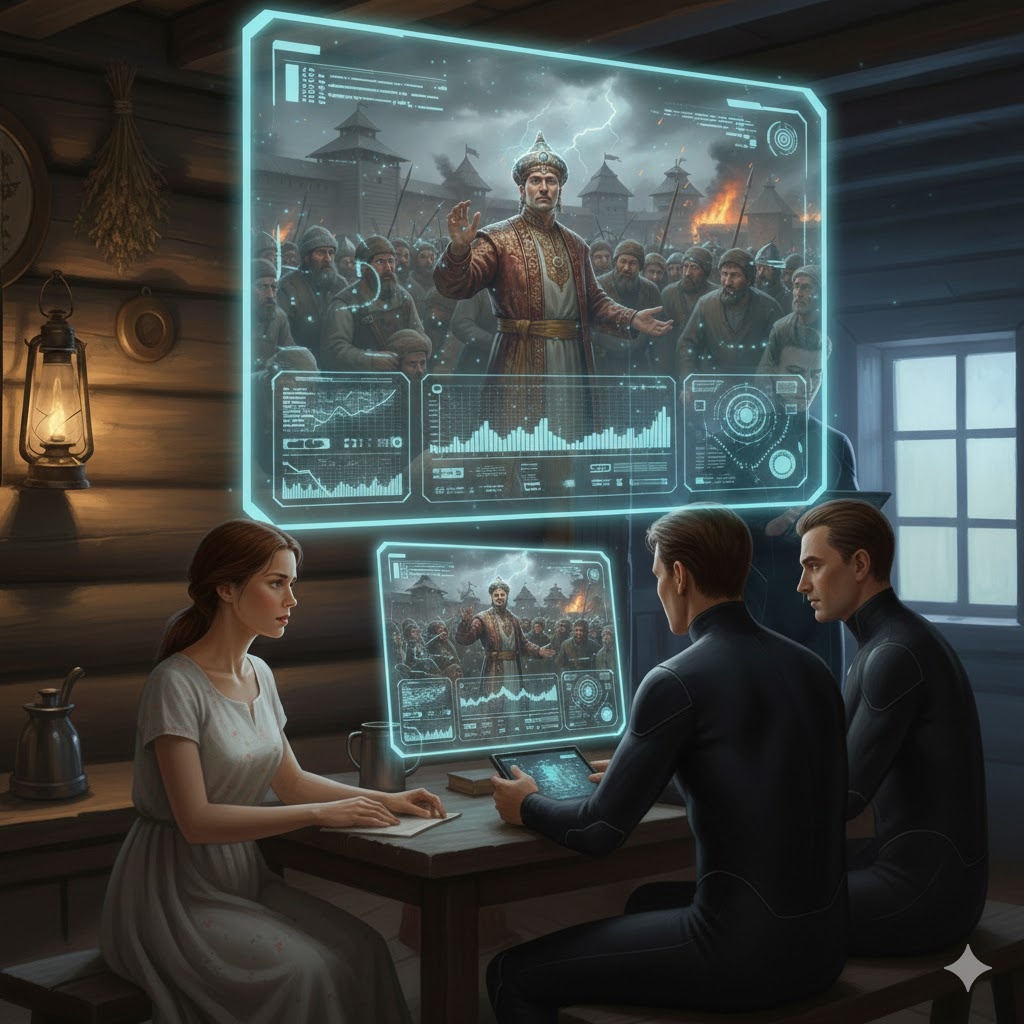 "Ложный пророк Мессир Роман в осаде", иллюстрация создана сетью Джемини