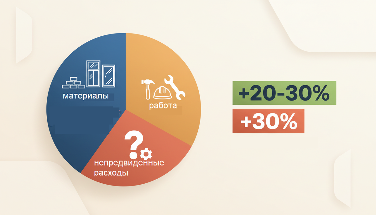  Основные статьи расходов в инфографике.